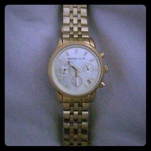Michael kors authentic gold watch women